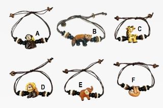 Obrázek z Náramek dřevěný zvířátka zoo, 6dr (24) 